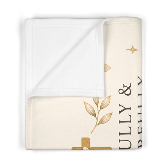 Baby Blanket — "Fearfully & Wonderfully Made" Christian Nursery Fleece