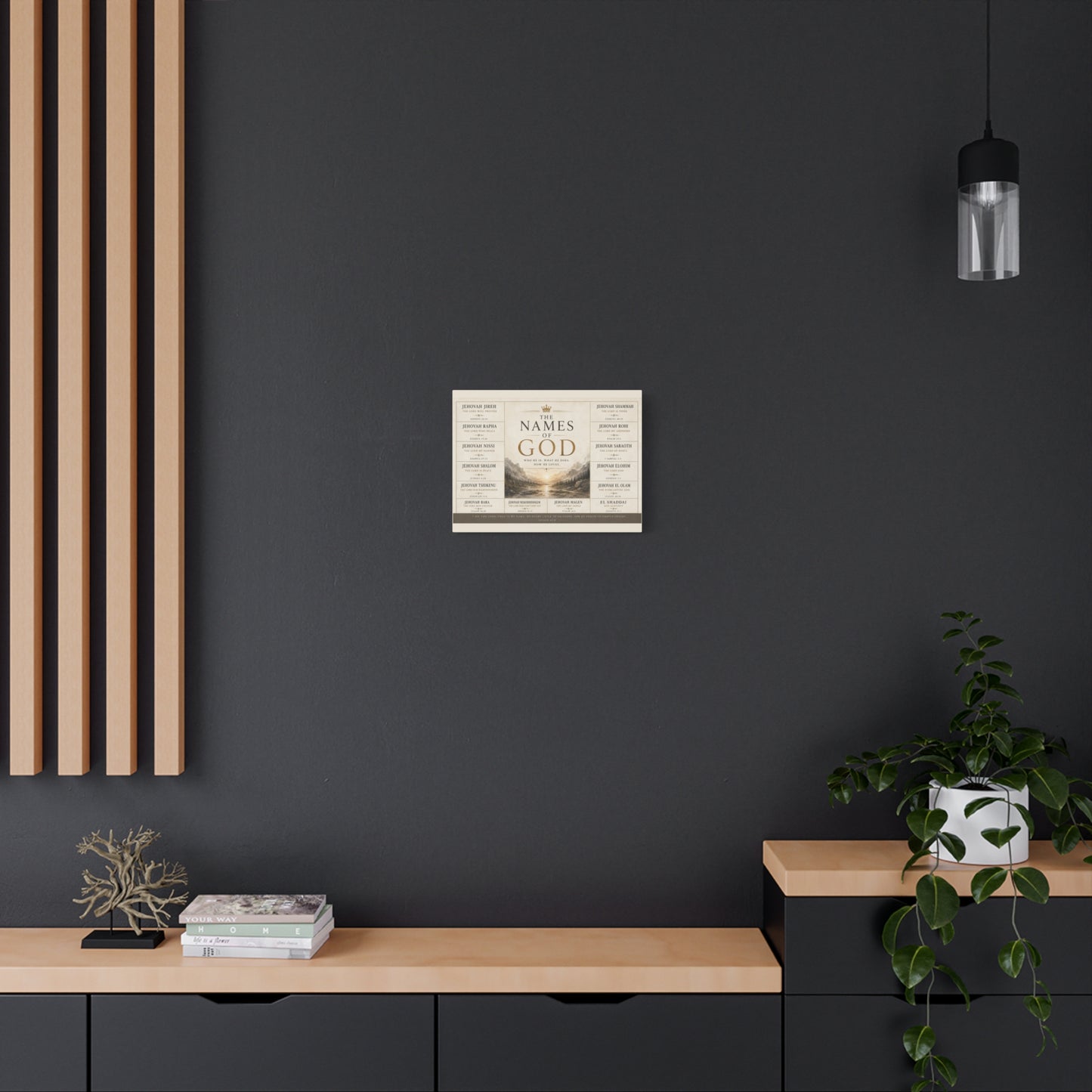 Biblical Names of God Canvas Wall Art