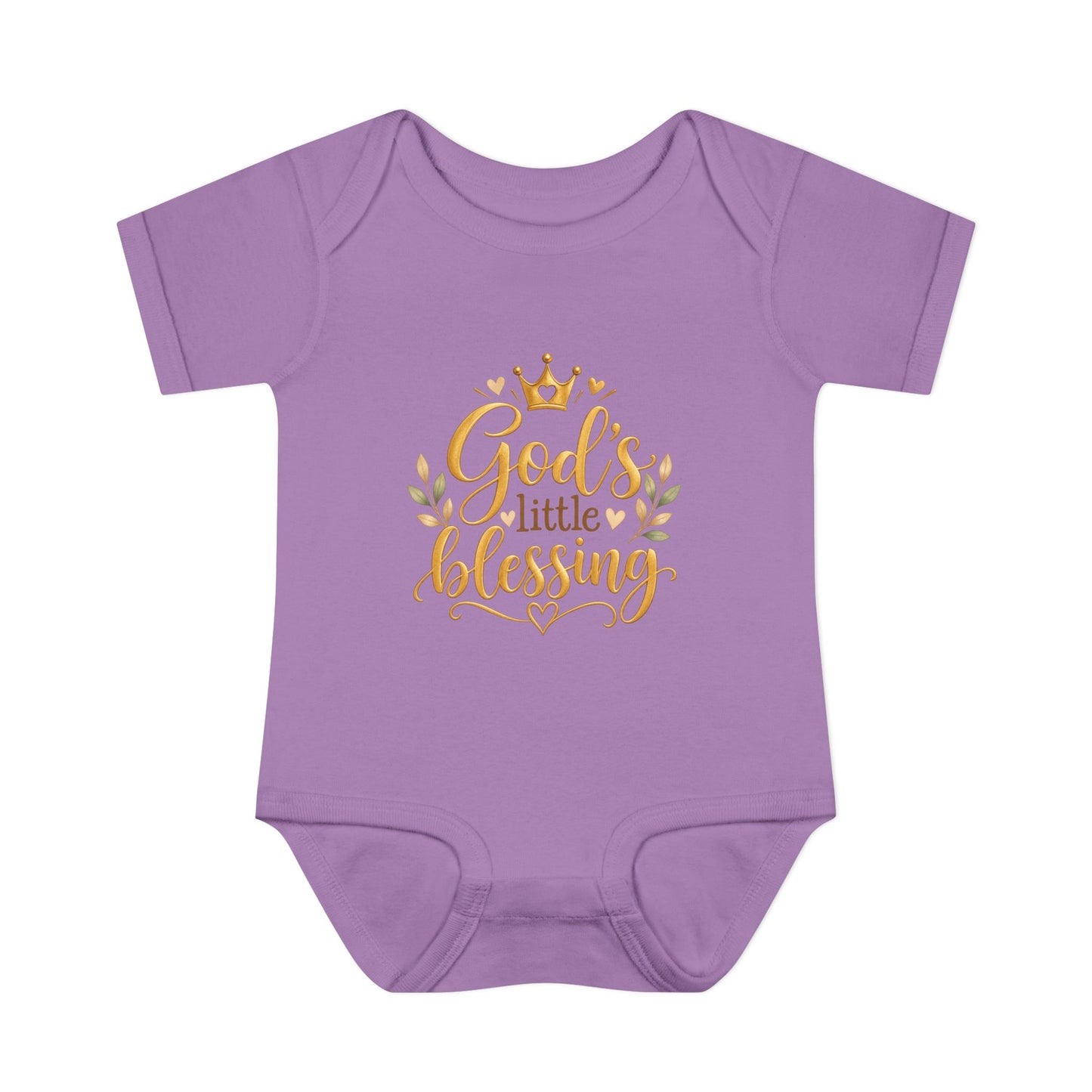 Infant Bodysuit — "God's Little Blessing" Gold Script Baby Onesie