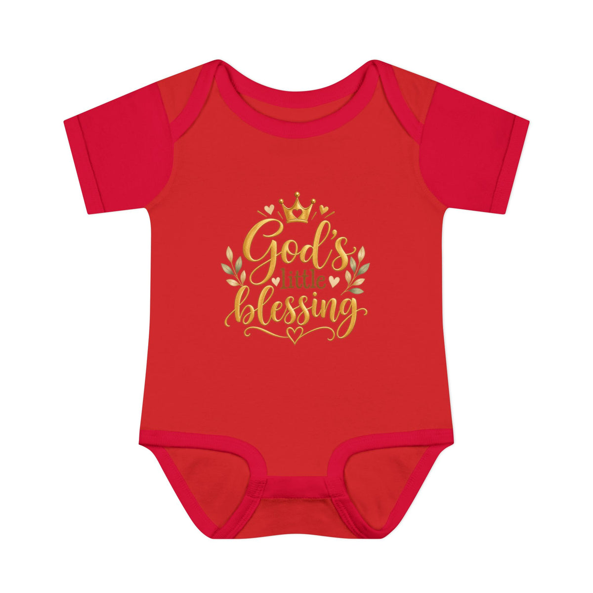 Infant Bodysuit — "God's Little Blessing" Gold Script Baby Onesie