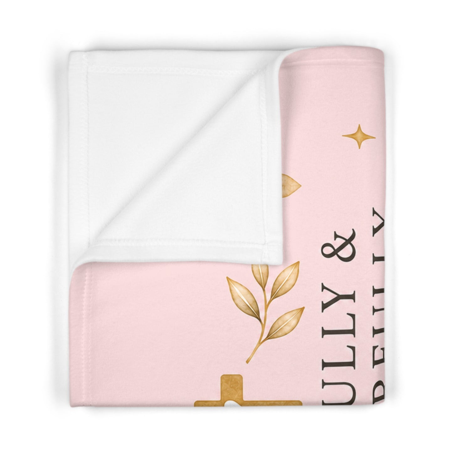 Baby Blanket — 'Fearfully & Wonderfully Made' Christian Nursery Fleece