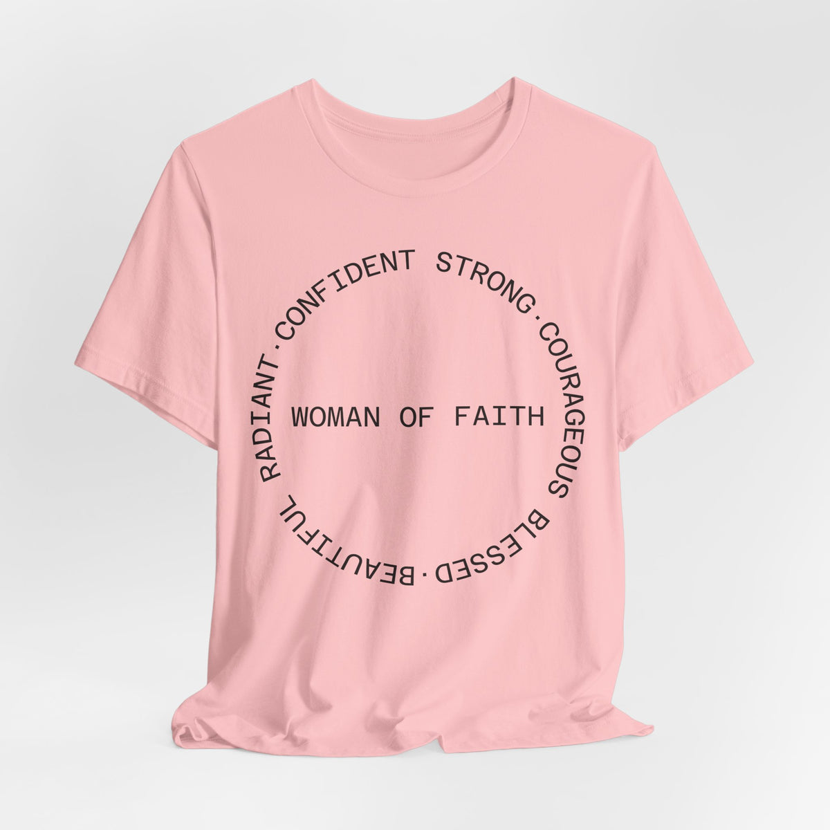 Woman of Faith Tee — Inspirational Christian Graphic T‑Shirt