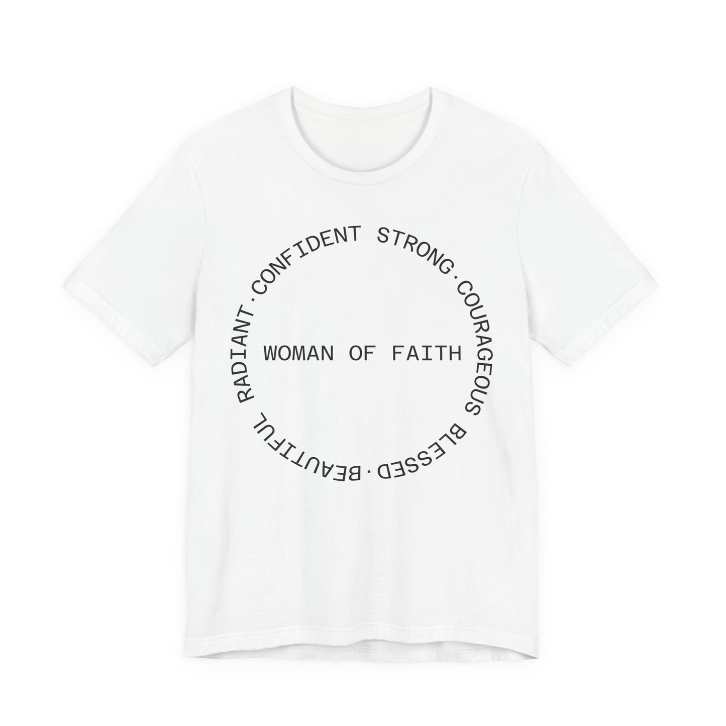 Woman of Faith Tee — Inspirational Christian Graphic T‑Shirt