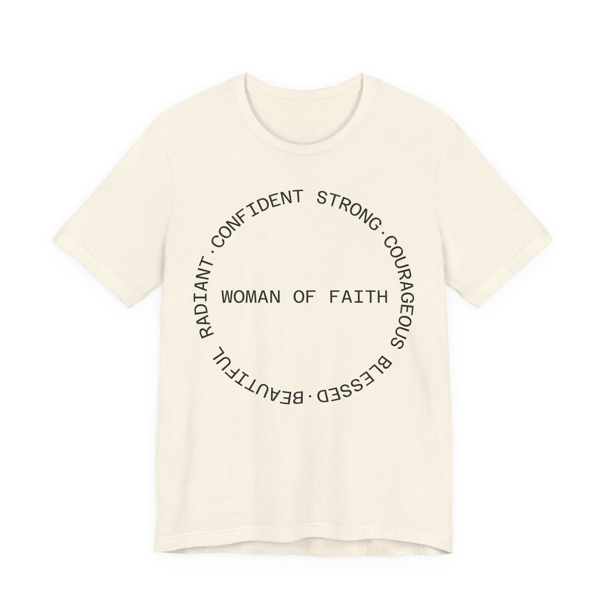Woman of Faith Tee — Inspirational Christian Graphic T‑Shirt