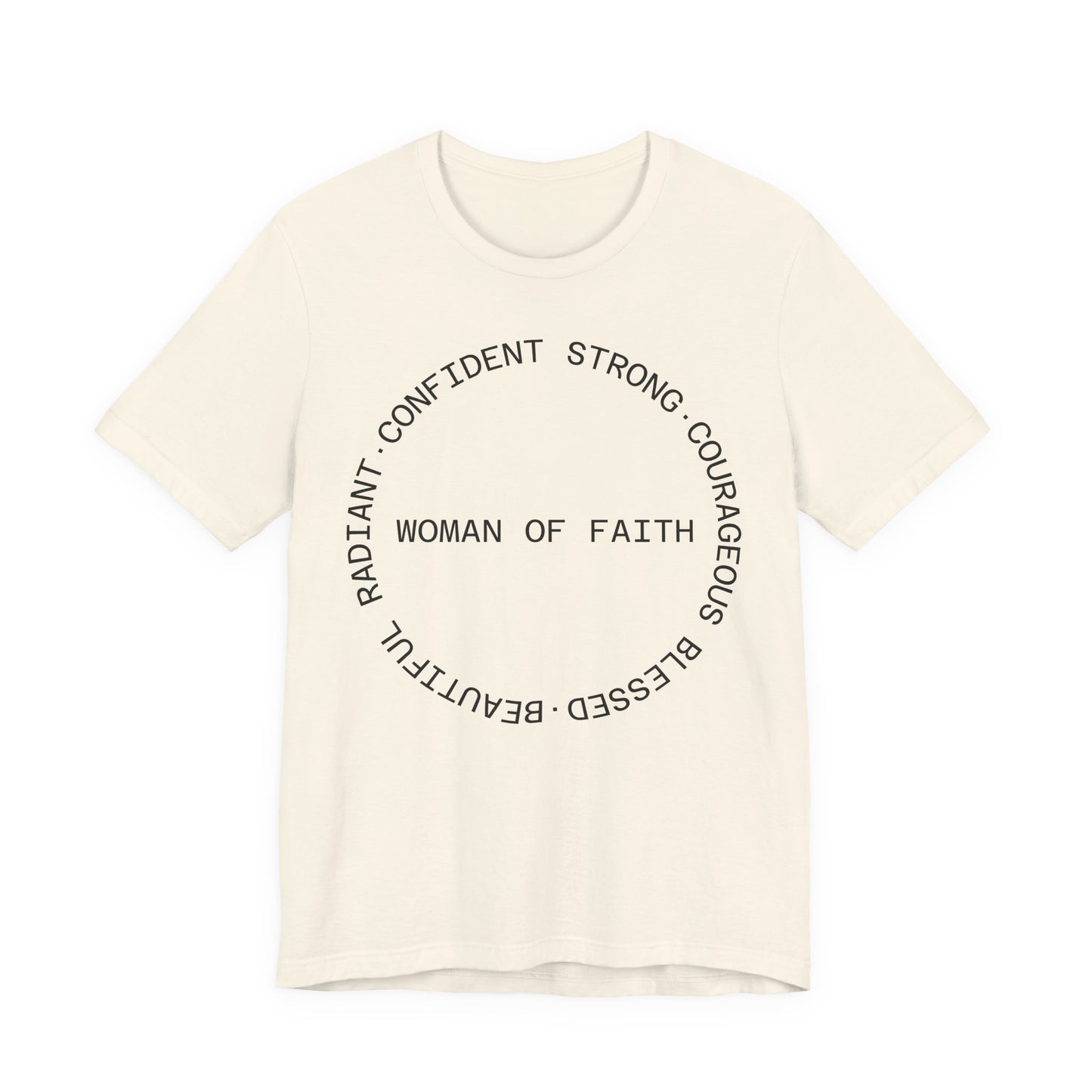 Woman of Faith Tee — Inspirational Christian Graphic T‑Shirt