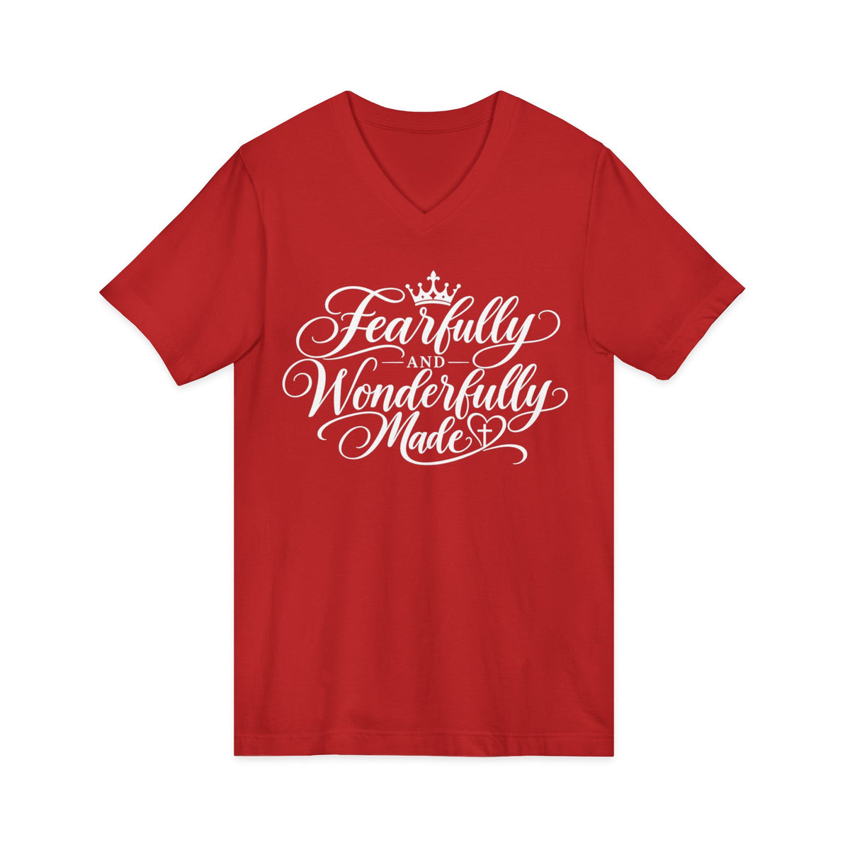 Fearfully and Wonderfully Made V-Neck T-shirt