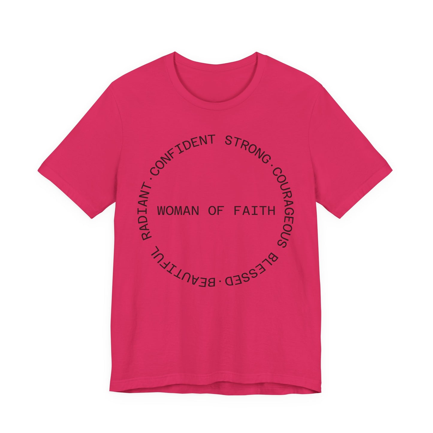 Woman of Faith Tee — Inspirational Christian Graphic T‑Shirt