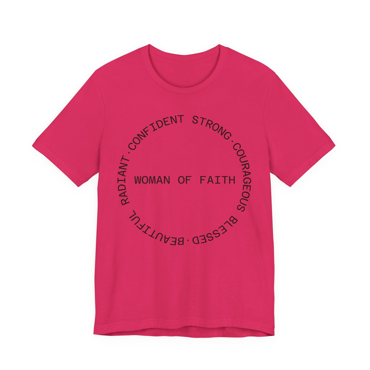 Woman of Faith Tee — Inspirational Christian Graphic T‑Shirt