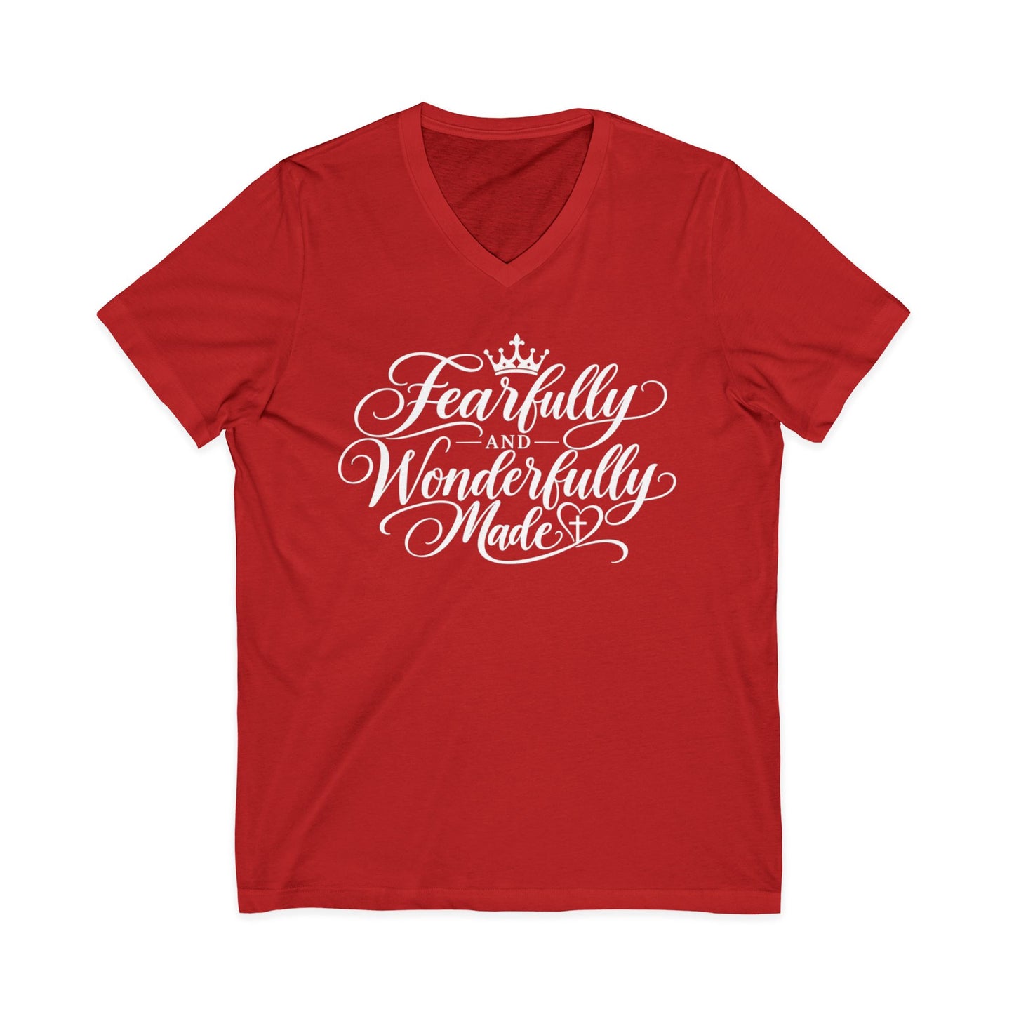 Fearfully and Wonderfully Made V-Neck T-shirt