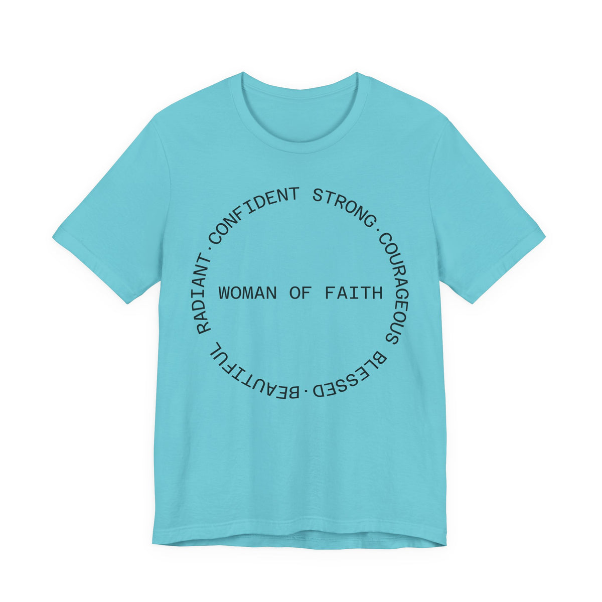 Woman of Faith Tee — Inspirational Christian Graphic T‑Shirt