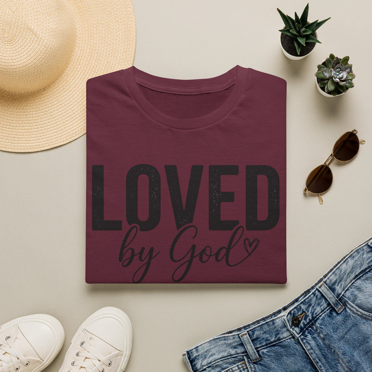 Loved by God T-Shirt — Faith-Based Inspirational Tee