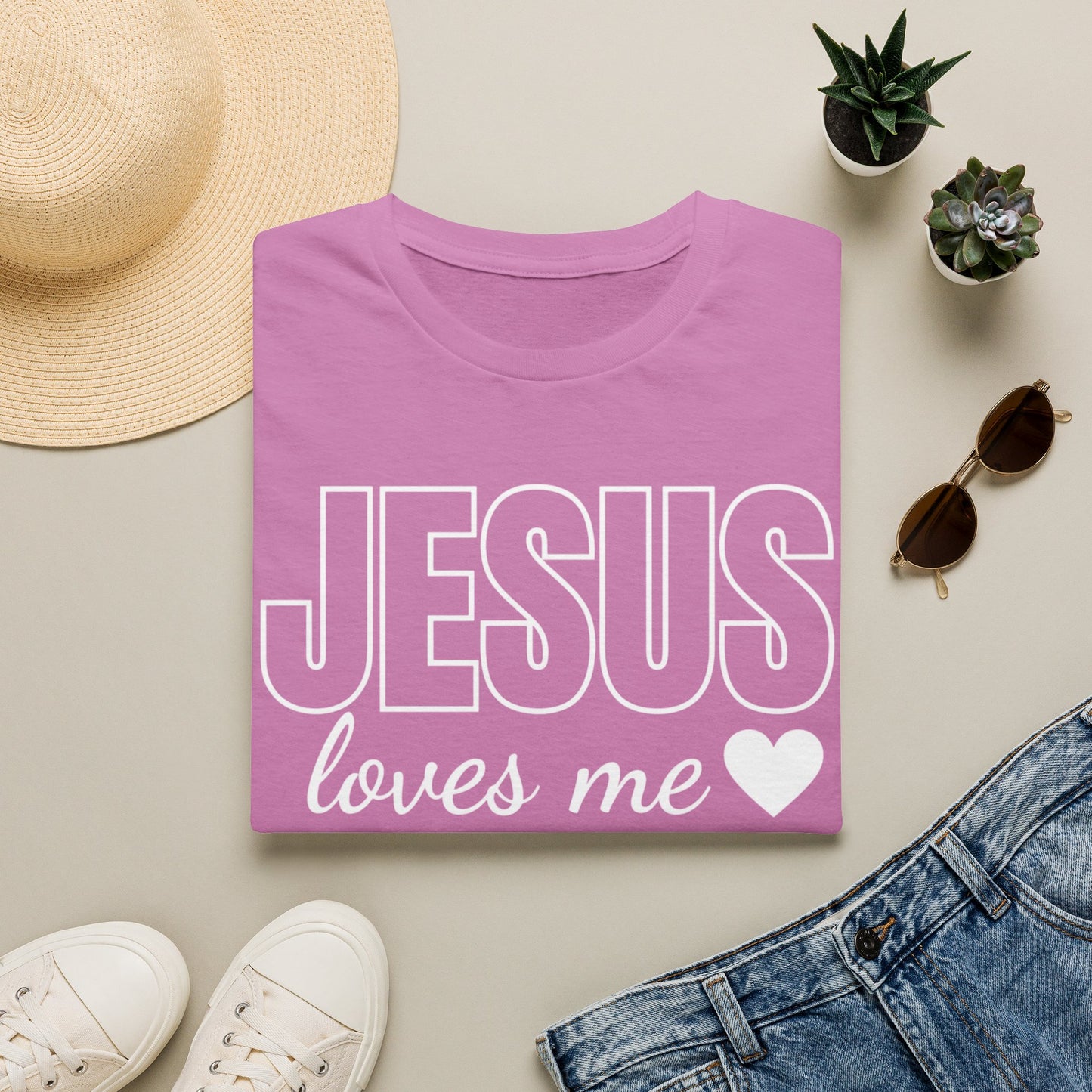 Jesus Loves Me T‑Shirt — Faith‑Inspired Christian Tee with Heart