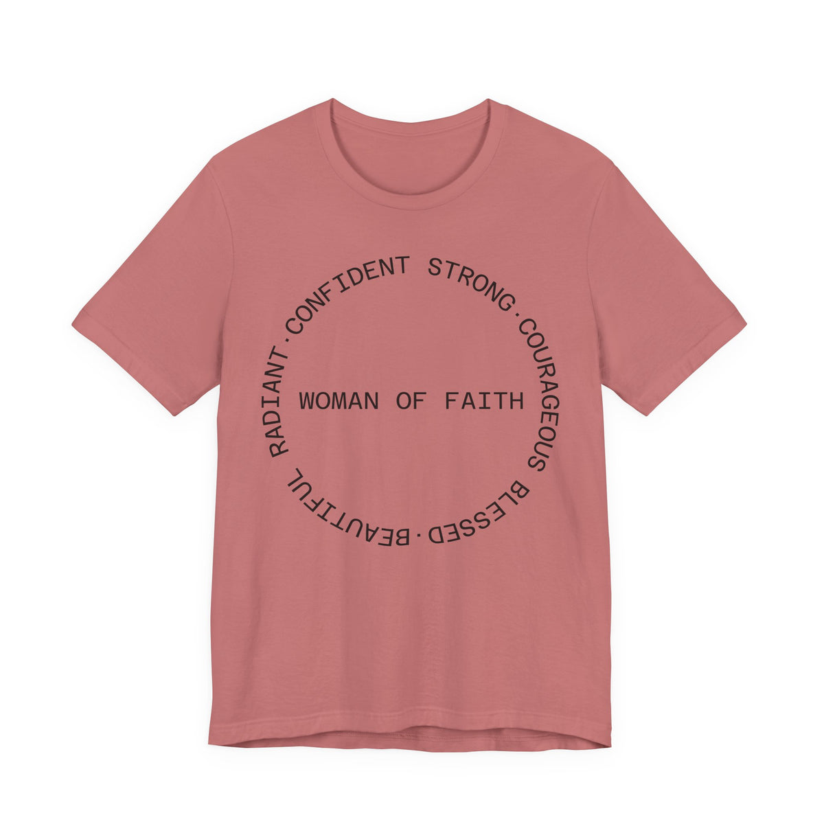 Woman of Faith Tee — Inspirational Christian Graphic T‑Shirt
