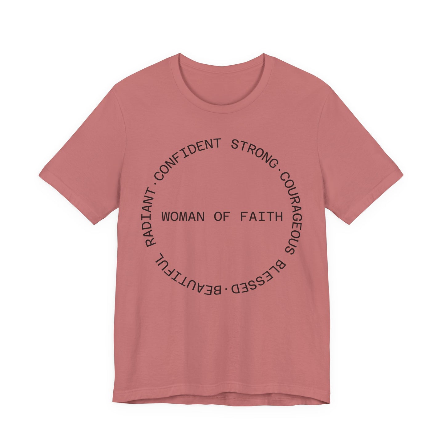 Woman of Faith Tee — Inspirational Christian Graphic T‑Shirt