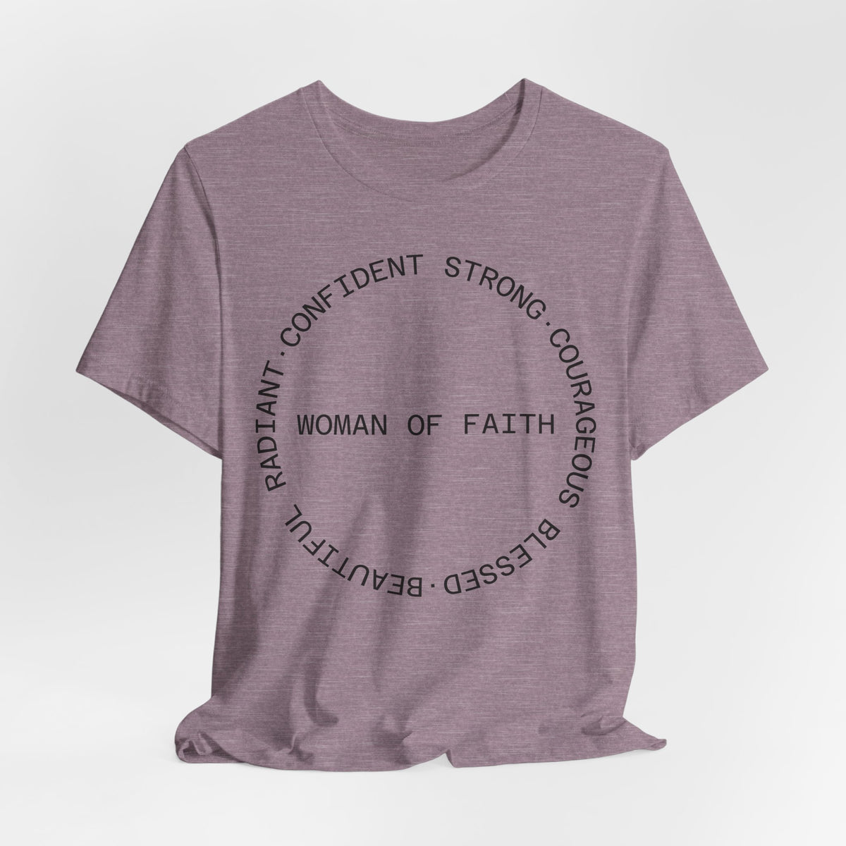 Woman of Faith Tee — Inspirational Christian Graphic T‑Shirt