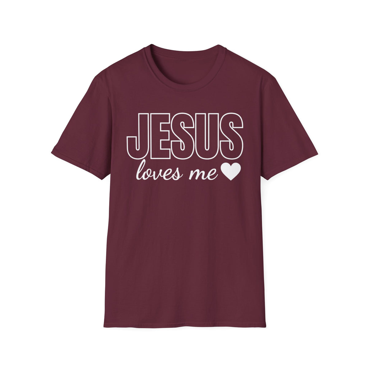 Jesus Loves Me T‑Shirt — Faith‑Inspired Christian Tee with Heart