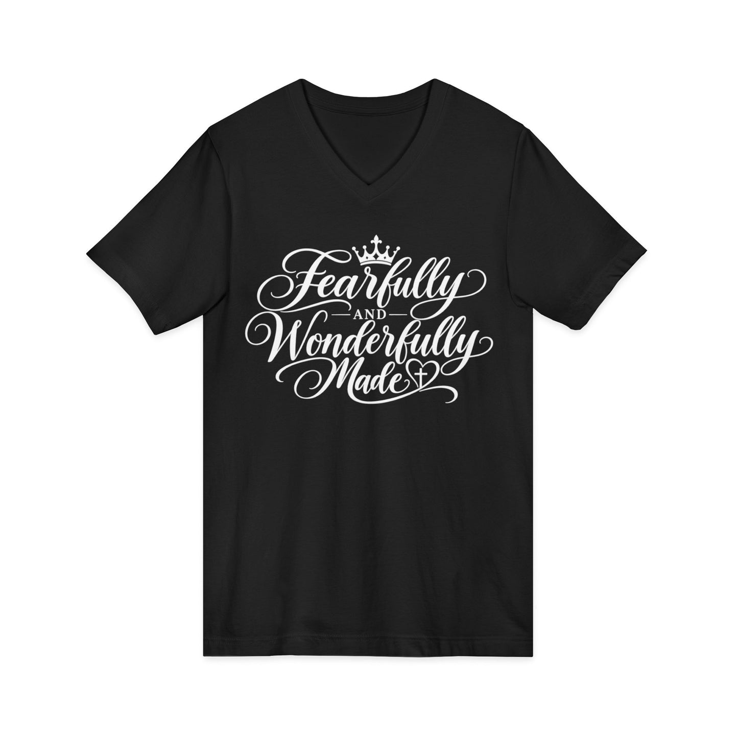 Fearfully and Wonderfully Made V-Neck T-shirt