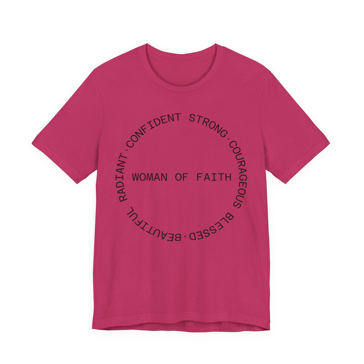 Woman of Faith Tee — Inspirational Christian Graphic T‑Shirt