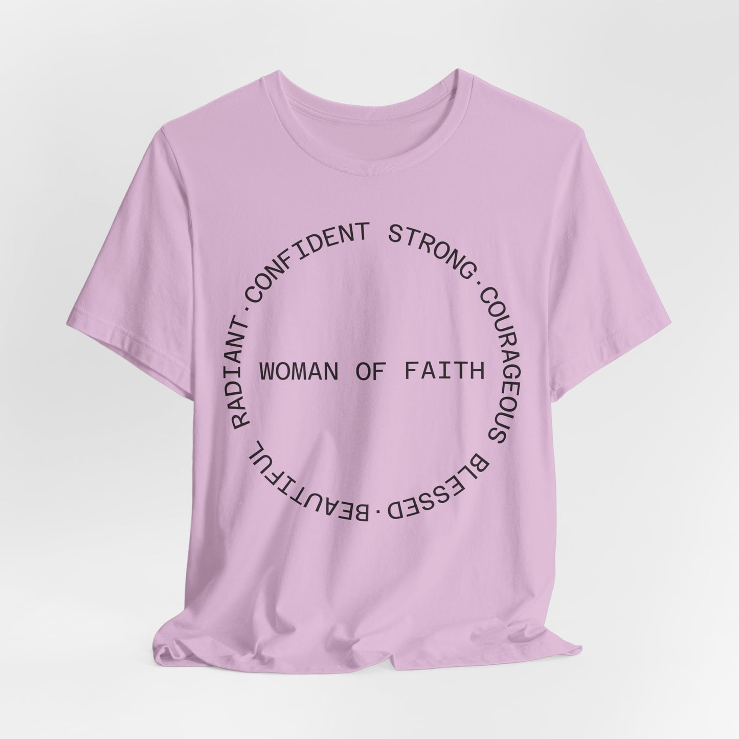 Woman of Faith Tee — Inspirational Christian Graphic T‑Shirt