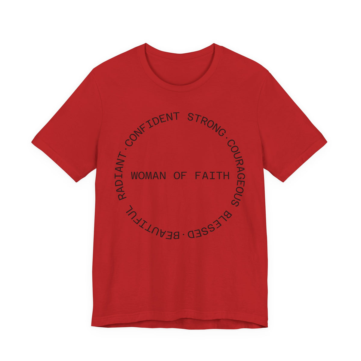 Woman of Faith Tee — Inspirational Christian Graphic T‑Shirt