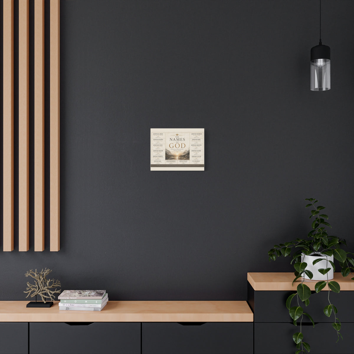 Biblical Names of God Canvas Wall Art