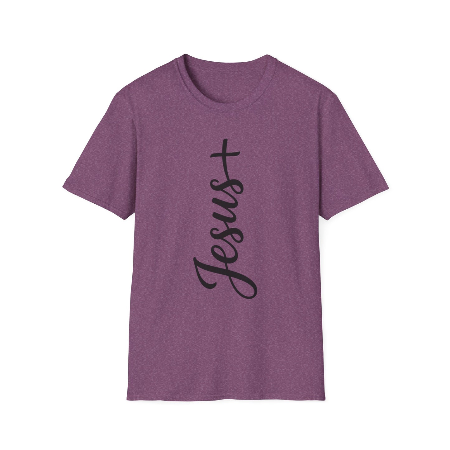 Jesus Vertical Script T-Shirt — Faith Christian Tee