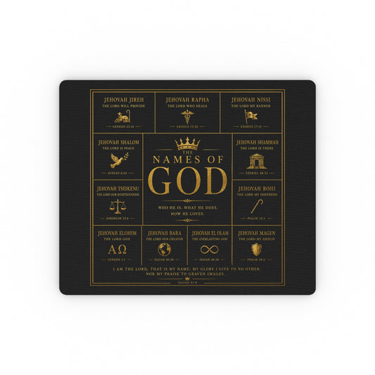 The Names of God Rectangular Mouse Pad
