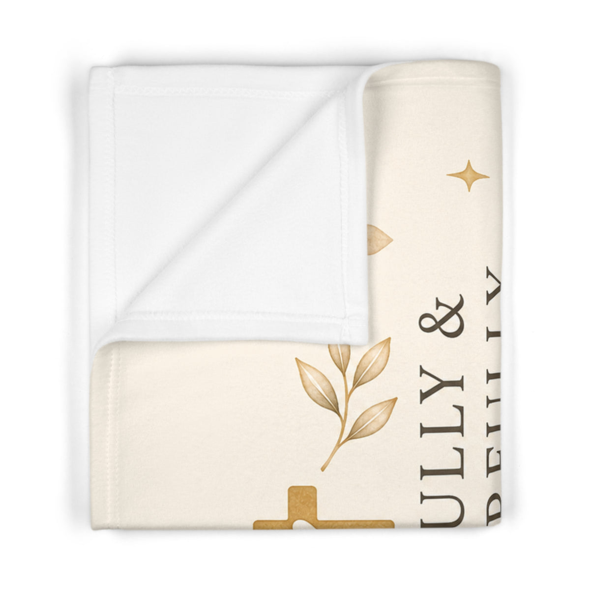 Baby Blanket — "Fearfully & Wonderfully Made" Christian Nursery Fleece