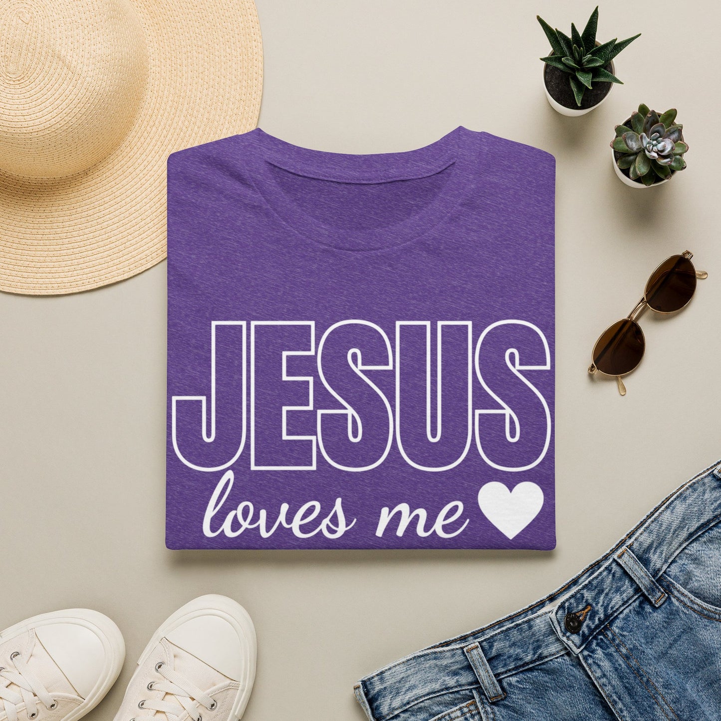 Jesus Loves Me T‑Shirt — Faith‑Inspired Christian Tee with Heart