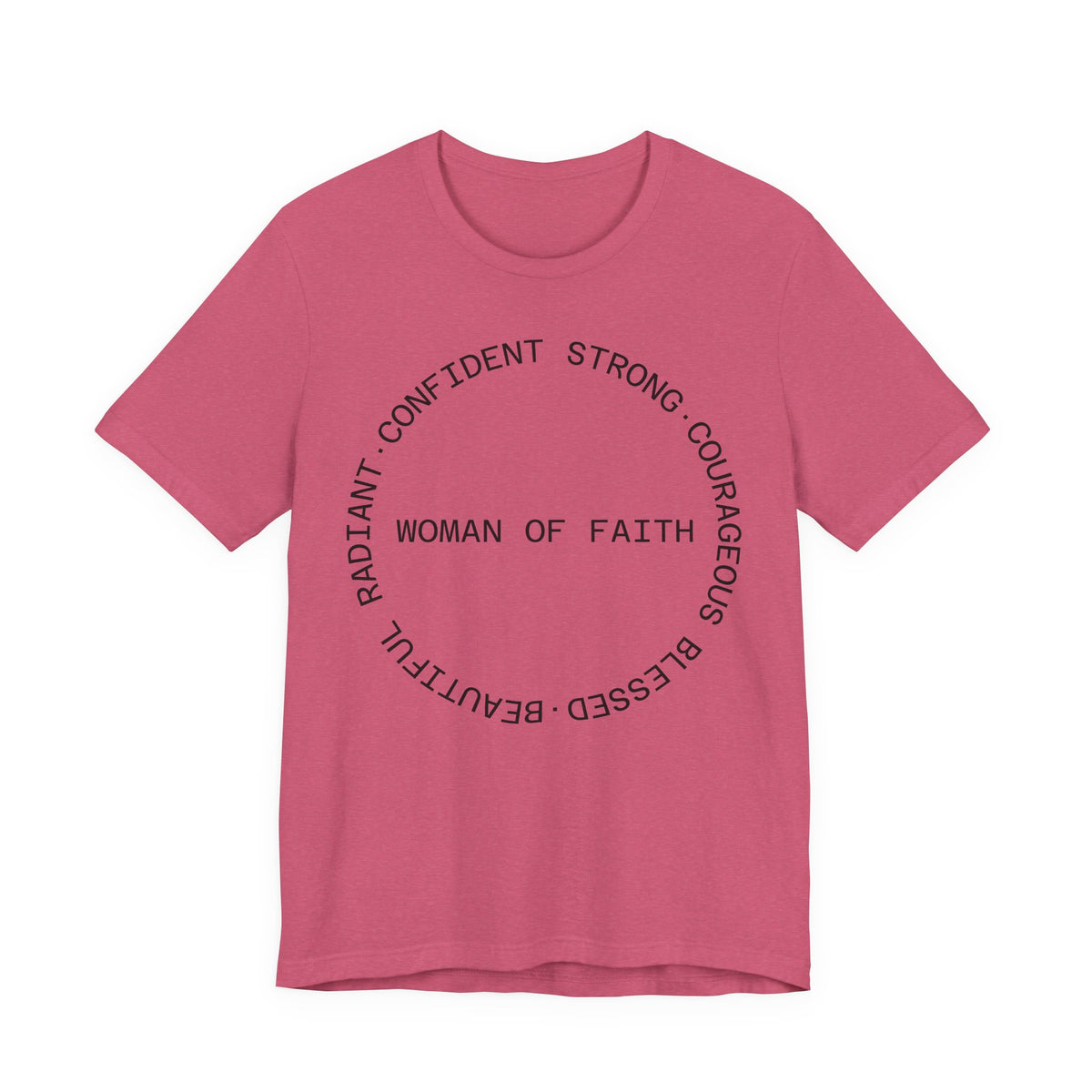 Woman of Faith Tee — Inspirational Christian Graphic T‑Shirt